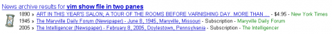 Google News Archive results